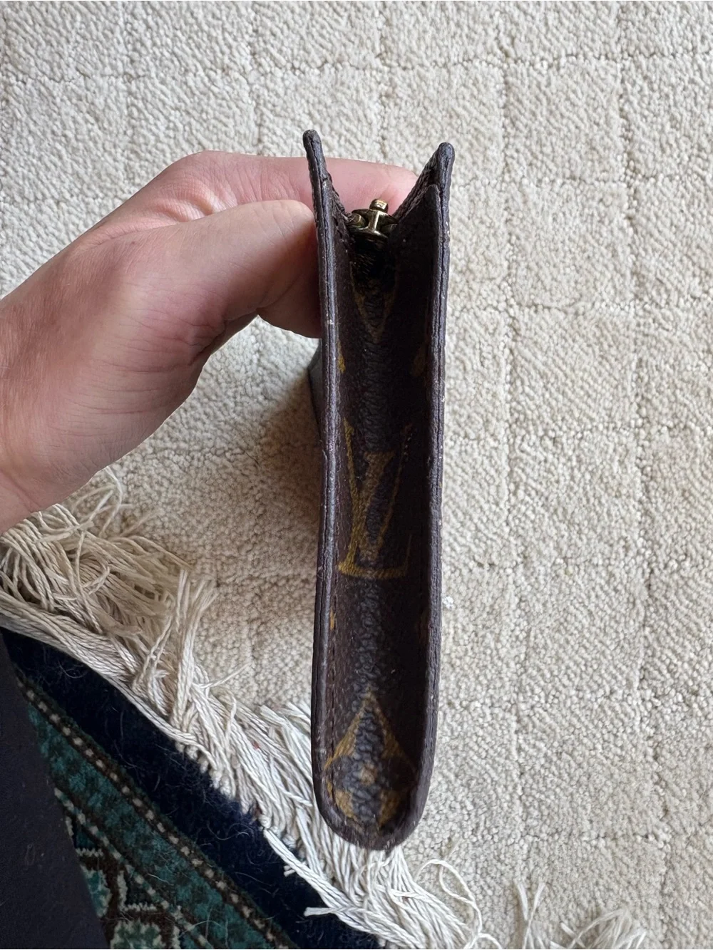 Louis Vuitton Monogram Zipper Pouch AUTHENTIC /w FAIR CONDITION Interior
